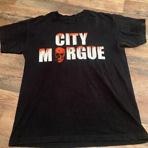 Vlone designer City Morgue Black T-Shirt